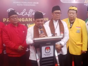 Pasangan Bakal Calon Walikota Drs. H Sachrudin & H Maryono Hasan Ap, Msi Daftar ke KPU Kota Tangerang