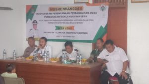 Musrembang RKPDESA Tahun 2025 di Desa Lemo Teluk Naga berjalan Lancar.