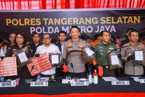 POLRES TANGERANG SELATAN BERHASIL UNGKAP PULUHAN KASUS KEJAHATAN JALANAN SELAMA JANUARI-FEBRUARI 2025